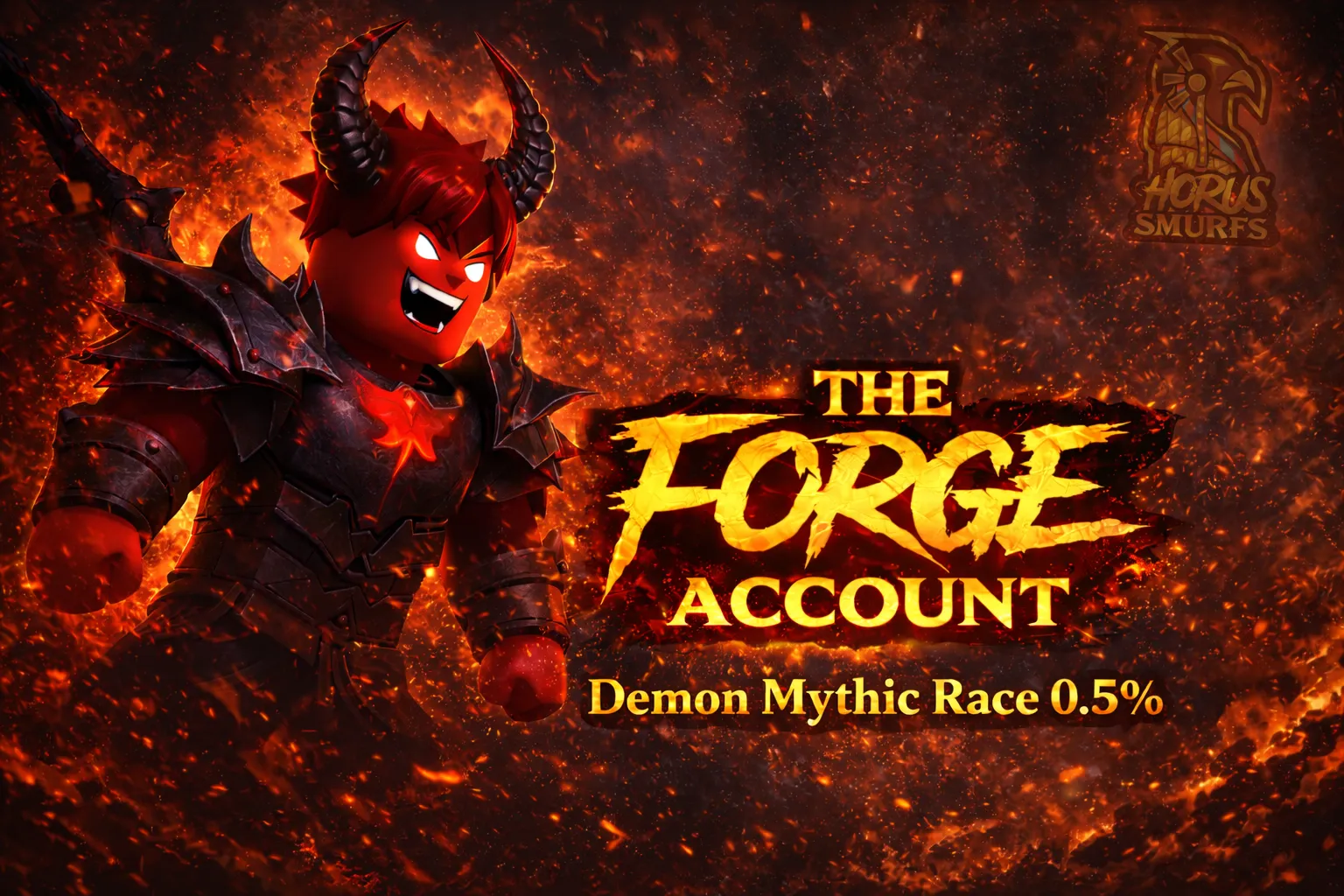 🏆The Forge-Roblox 😈 Demon Race  ⛏️ Arcane Pickaxe 🔰 Perfect Starter  🔐 Unverified Email 🚀 instant delivery